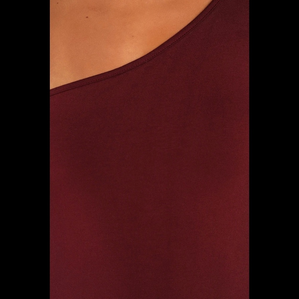 NWT LULUS Number One Babe Plum One-Shoulder Bodycon Midi Dress - Picture 10 of 10
